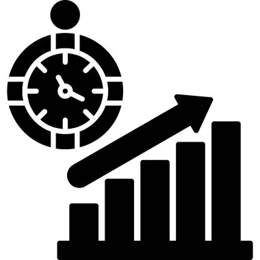 Zaman çizelgesi simgesi. vektör illüstrasyonu