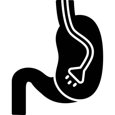 insan mide vektör çizim