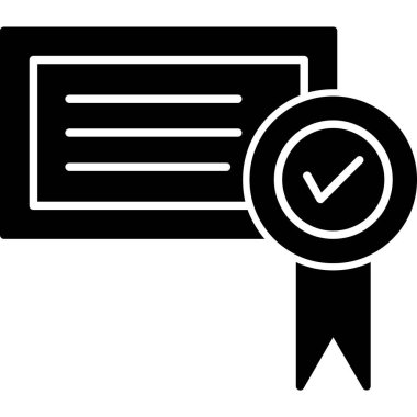 Simge, vektör illüstrasyonunu kontrol et