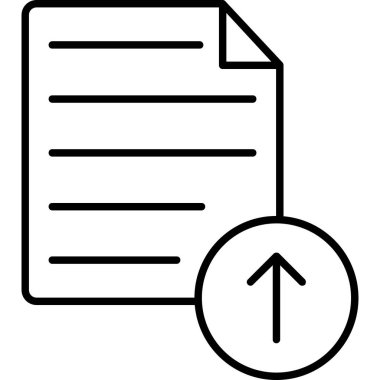 dosya vektörü ince çizgi simgesi