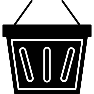 Sepet alışveriş simgesi - taslak biçimi