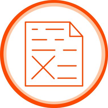 Web Kullanımı için Yanlış Simge, Basit Vektör İllüstrasyonu