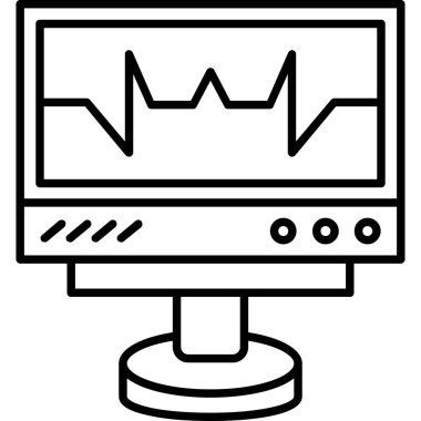 Bilgisayar ekranı. Basit resimleme