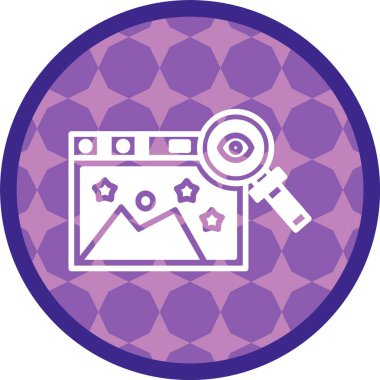 Web Kullanımı için Görünürlük Simgesi, Basit Vektör İllüstrasyonu