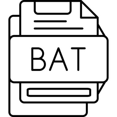 bir dosya biçimi simgesi, vektör illüstrasyonu