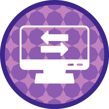 Eşsiz dizüstü bilgisayar ekran vektör simgesi