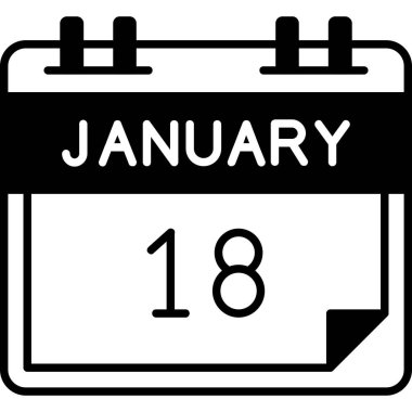 Takvim simgesi. vektör illüstrasyonu