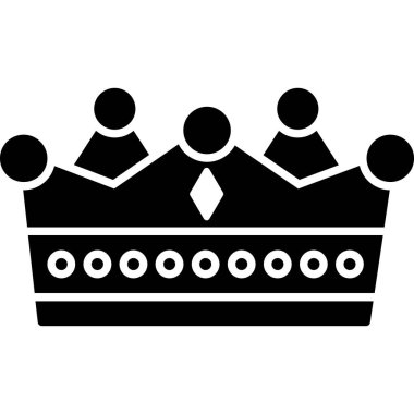 taç simgesi vektör illüstrasyonu