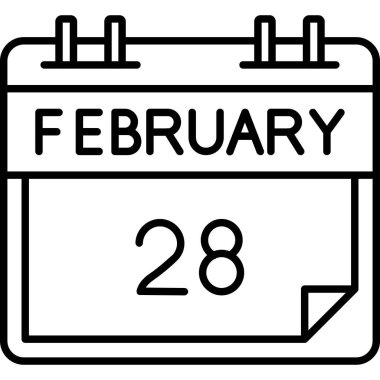 Takvim simgesi tasarımı, vektör illüstrasyonu