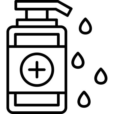 Şişe. Web simgesi vektör illüstrasyonu