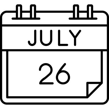 Takvim simgesi tasarımı, vektör illüstrasyonu