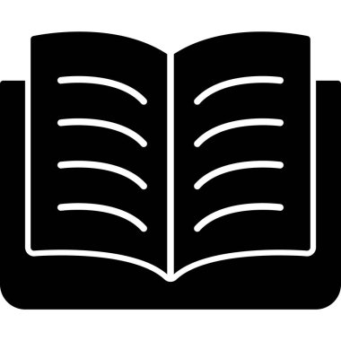 Kitap. Web simgesi basit illüstrasyon