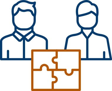 Takım Simgesi, Web Kullanımı için Basit Vektör İllüstrasyonu