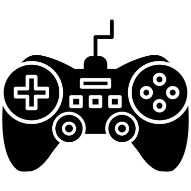 oyun konsolu simgesi, basit resimleme.