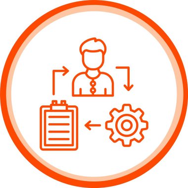 Web kullanımı için İşlem Simgesi, Basit Vektör İllüstrasyonu