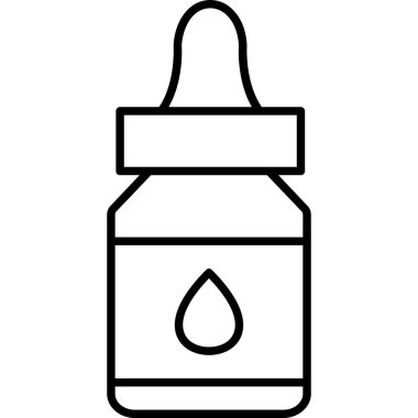 şişe simgesi, vektör illüstrasyonu