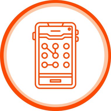 Kalıp Kilit Simgesi, Web Kullanımı için Basit Vektör İllüstrasyonu