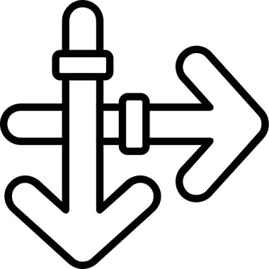 Çapa. Web simgesi basit illüstrasyon