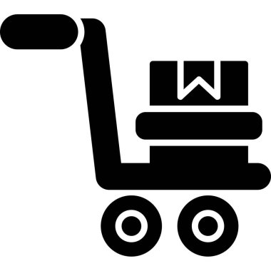 El arabası. Web simgesi tasarımı illüstrasyonu