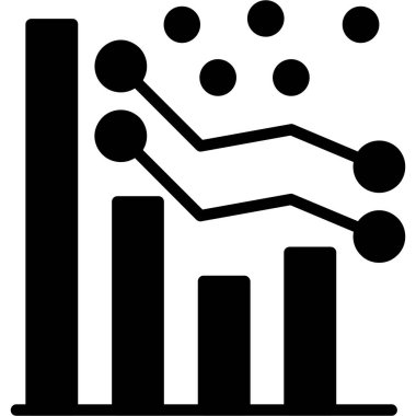 grafik çizelgesi vektör simgesi