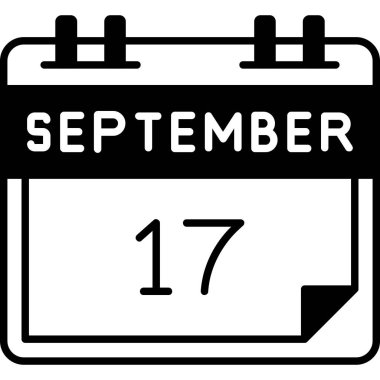 Takvim simgesinin vektör illüstrasyonu