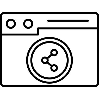 Ağ simgesi. vektör illüstrasyonu