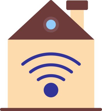 Kablosuz. Web simgesi basit illüstrasyon