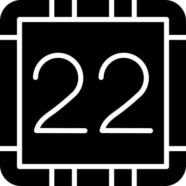 Takvim tarihi simgesi, basit vektör illüstrasyonu