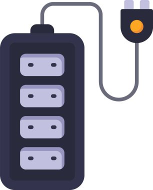 Soket. Web simgesi basit illüstrasyon