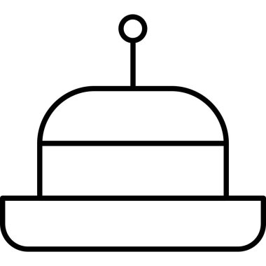 Kek. Web simgesi basit illüstrasyon