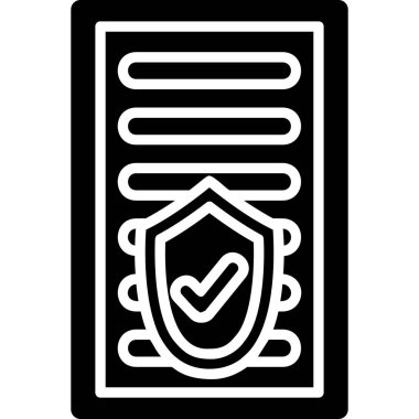 Bir kitapla kalkanın vektör simgesi