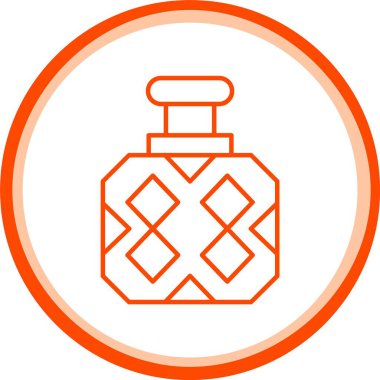 Parfüm şişesi simge vektör çizim