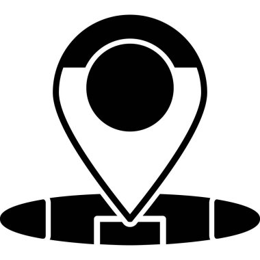 konum simgesi vektör illüstrasyonu