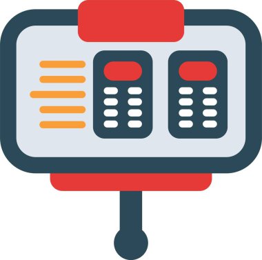 kontrol makinesi kontrol simgesi doldurulmuş dış hat biçimi