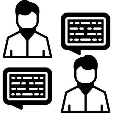 iş adamı ve dizüstü bilgisayar vektör çizimi