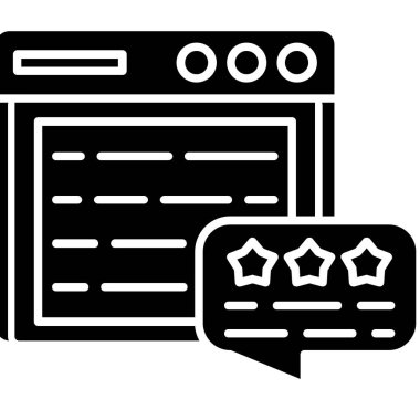 derecelendirme simgesi. Beyaz arkaplanda özet vektör çizimi