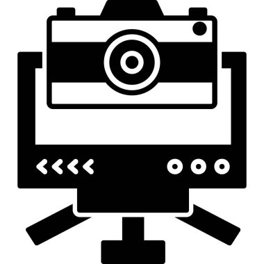 Kamera. Web simgesi basit illüstrasyon