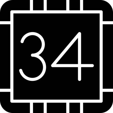 dijital saat simgesi. beyaz arkaplanda izole edilmiş web tasarımı için dijital saat vektör simgesi