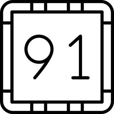 8 numara 9 simgesi ana hat biçiminde