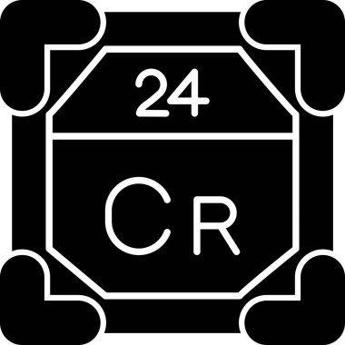 Bir kimyasal simgenin vektör illüstrasyonu