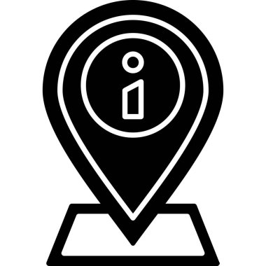 konum. Web simgesi basit illüstrasyon