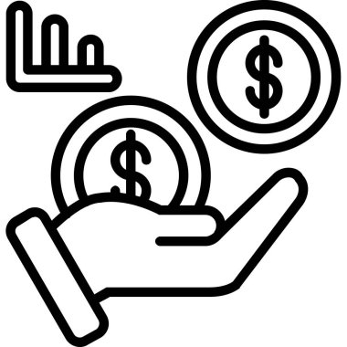 işletme parası finans simgesi