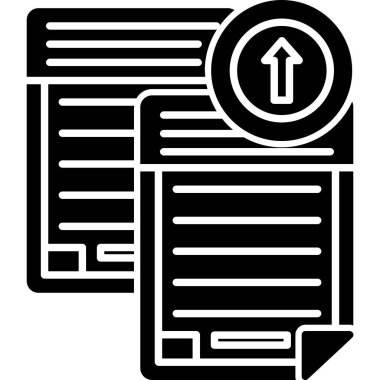 belge dosya simgesi, vektör illüstrasyonu