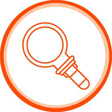 Web Kullanımı için büyüteç vektör simgesi, Basit Vektör İllüstrasyonu