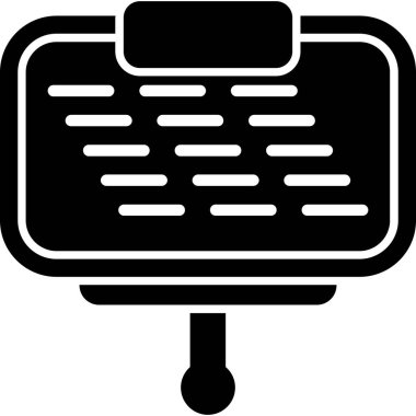 Mutfak gereçleri simgesi, Web Kullanımı için Basit Vektör İllüstrasyonu