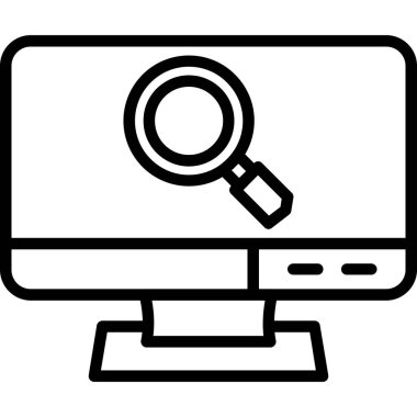 Ara. Web simgesi basit illüstrasyon