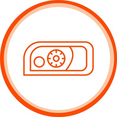 Otomobil Işıkları Simgesi, Web Kullanımı için Basit Vektör İllüstrasyonu