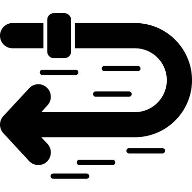 kablo ikonu, vektör illüstrasyonu