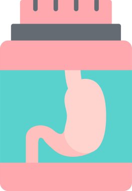 Midem. Web simgesi basit illüstrasyon