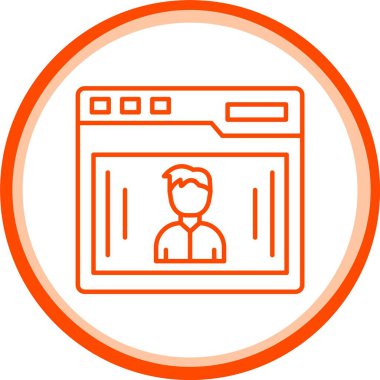 Web Kullanımı için Kullanıcı Alma Simgesi, Basit Vektör İllüstrasyonu